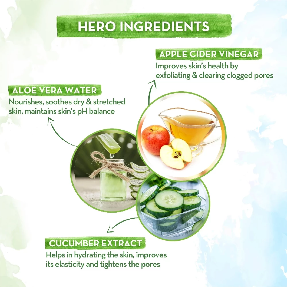 Apple Cider Vinegar Foaming Face Wash with Apple Cider Vinegar and Aloe Vera Water for Deep Cleansing, 150ml-4.webp